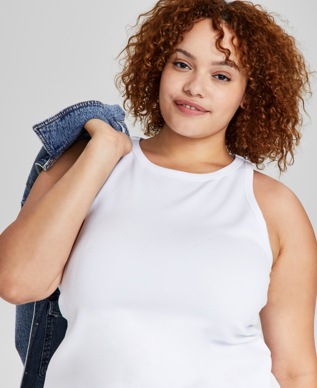 And Now This Trendy Plus Size Sleeveless Knit Top