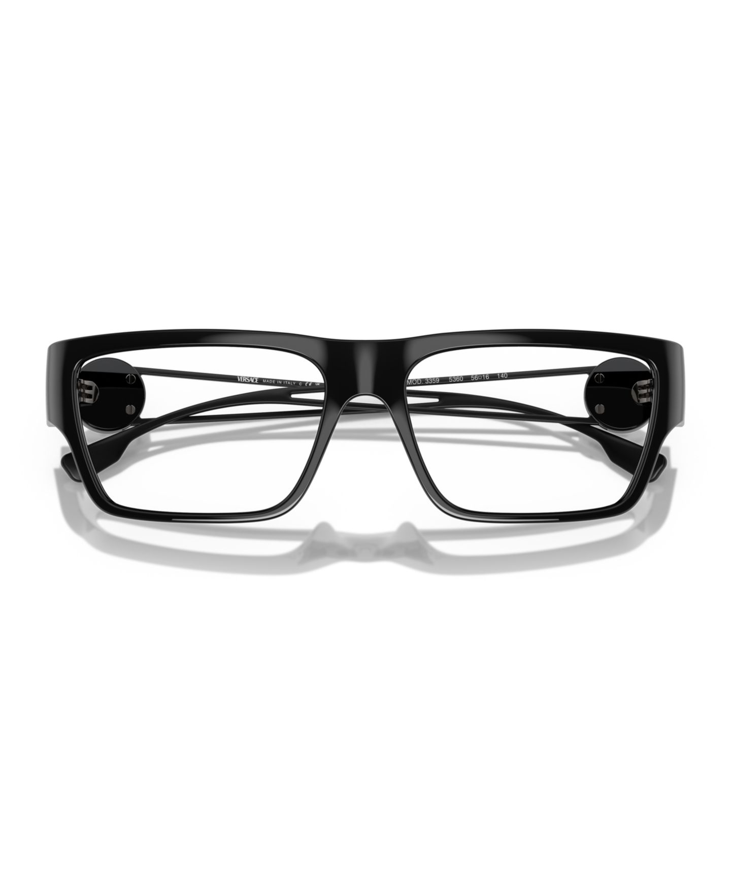 Мужские очки Versace Man Rectangle Plastic VE3359 Eyeglasses, цвет: Чёрный — фото 5
