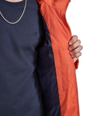 Men's Quilted Full-Zip Hooded Puffer Jacket 