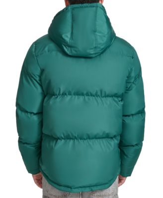Men's Quilted Full-Zip Hooded Puffer Jacket 