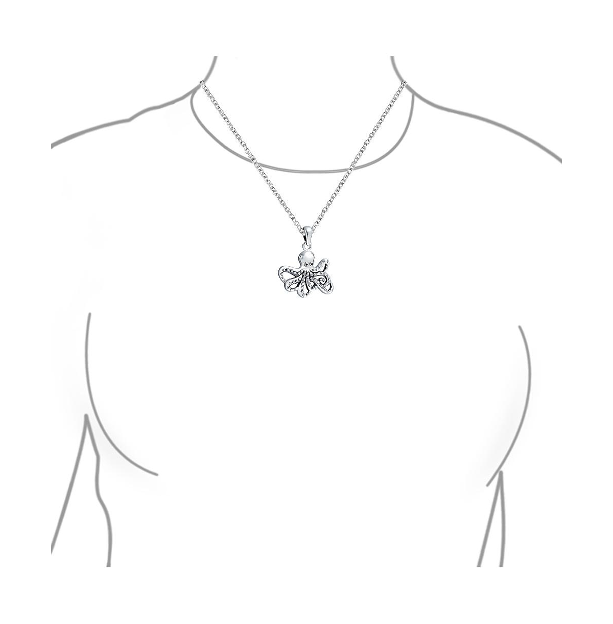 Bling Jewelry Nautical Crab Cancer Zodiac Sign Pendant Necklace Men WomenAstrology Horoscope - Silver