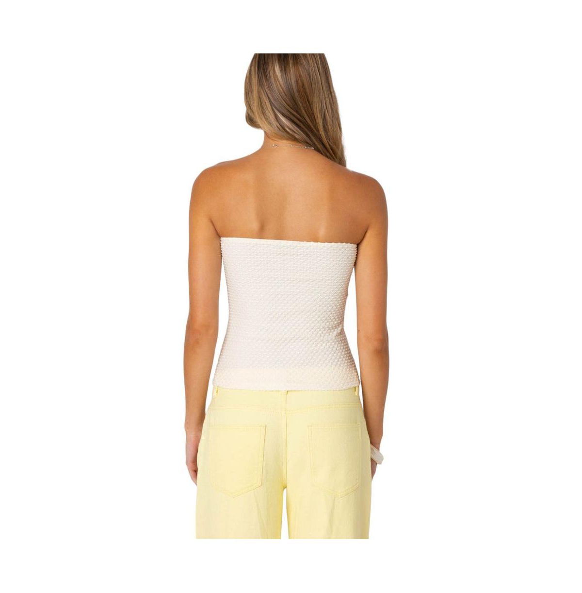 Edikted Women's Albina Textured Tube Top