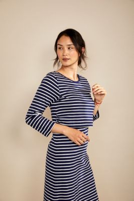 Womens 3/4 Sleeve Nursing Dress
