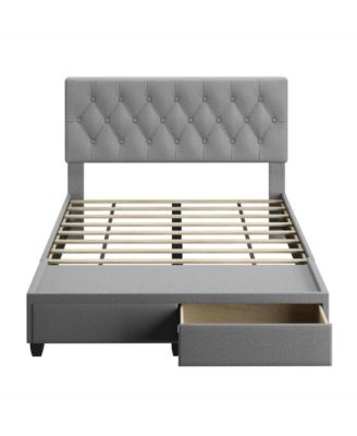 Boyd Salerno Upholstered Platform Bed Frame with Storage Drawers