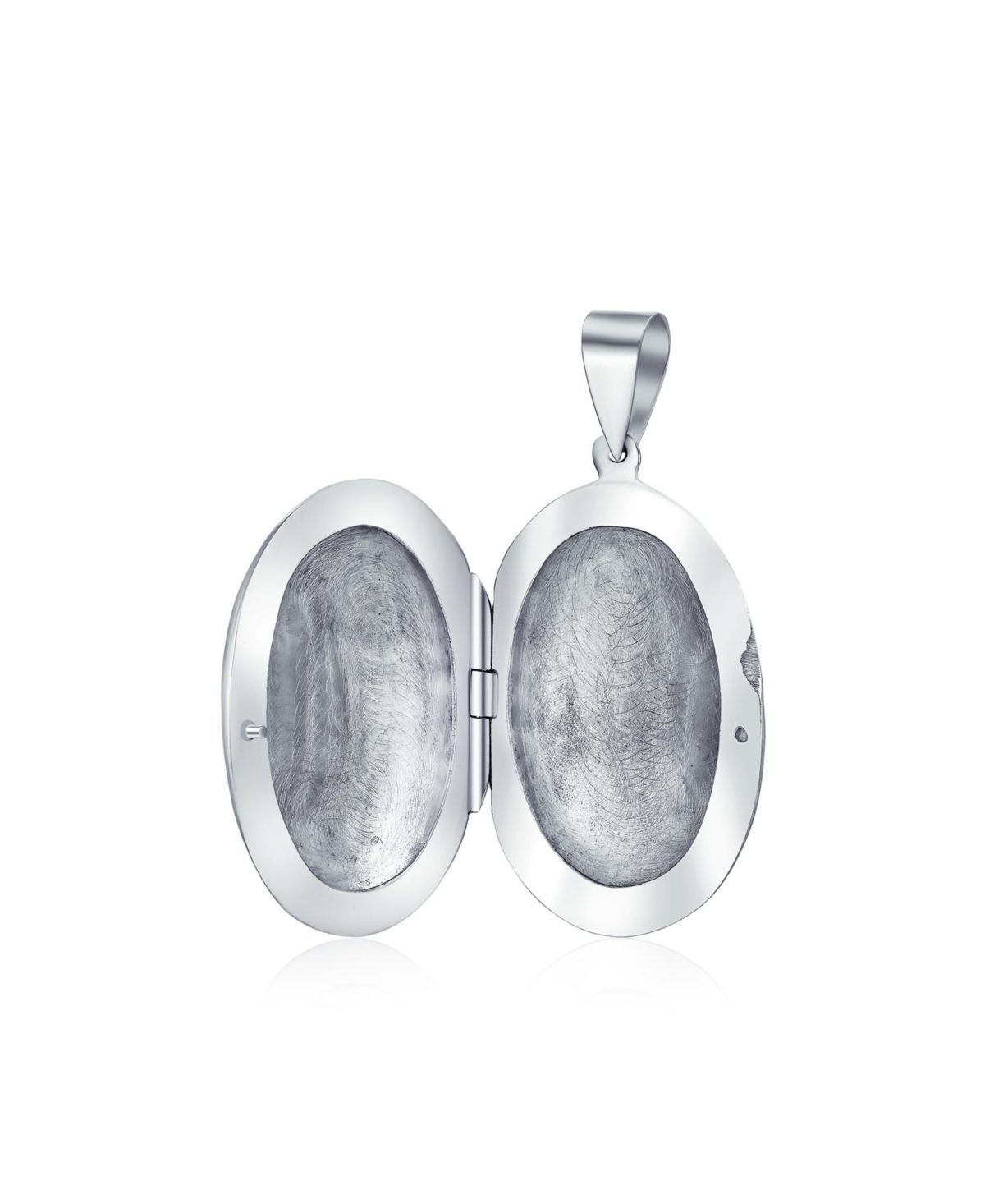 Bling Jewelry carved Floral Leaf Photo Oval Shape Lockets For Women That Hold Pictures Silver Locket Necklace Pendant Medium