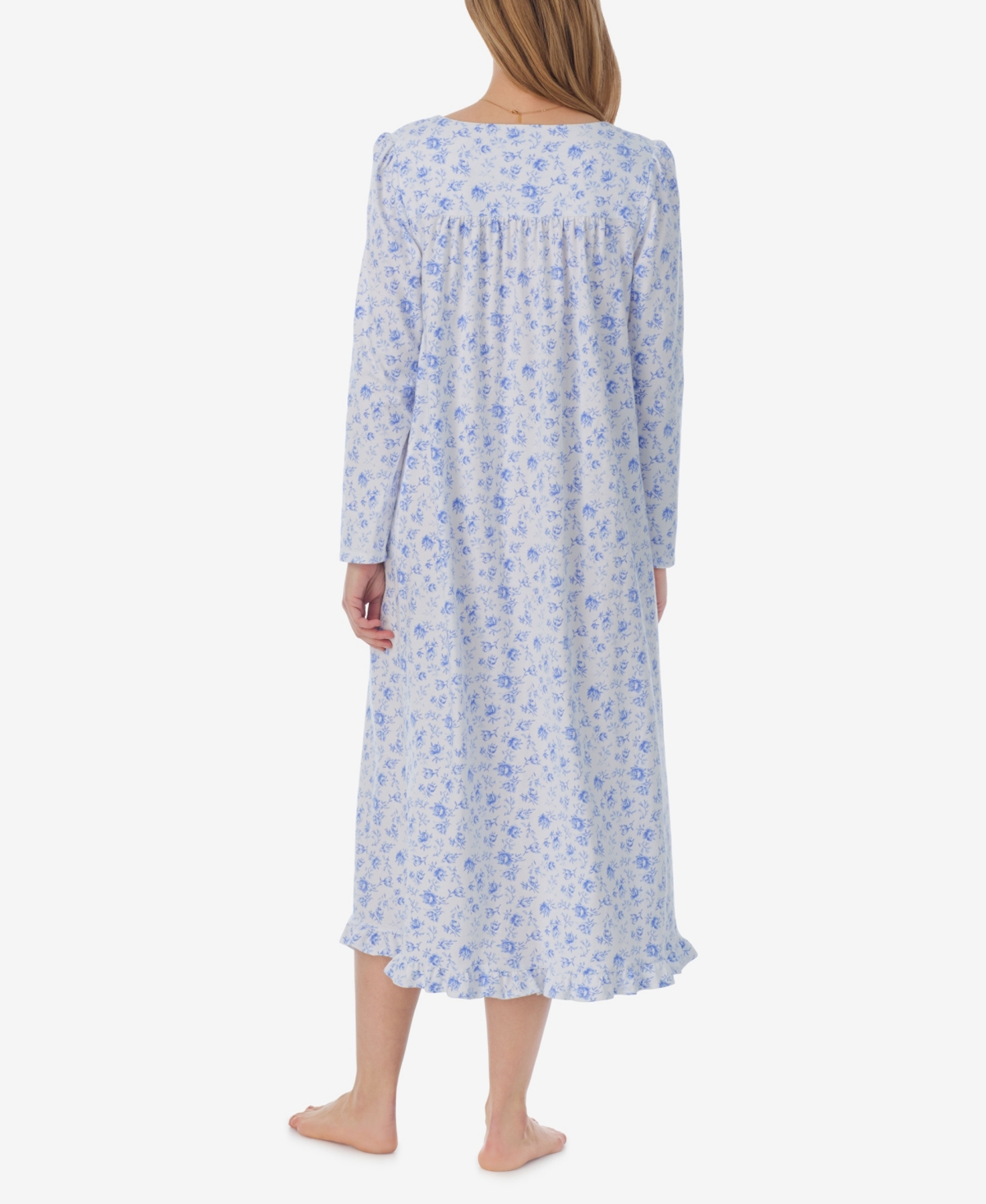 Eileen West Women's Cotton Floral Lace-Trim Nightgown