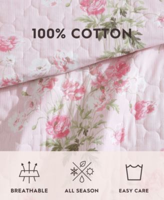 Veronicas Bouquet Reversible 2 Piece Quilt Set, Twin