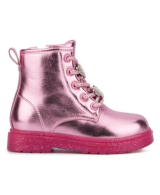 Little Girls Space Case Combat Boots