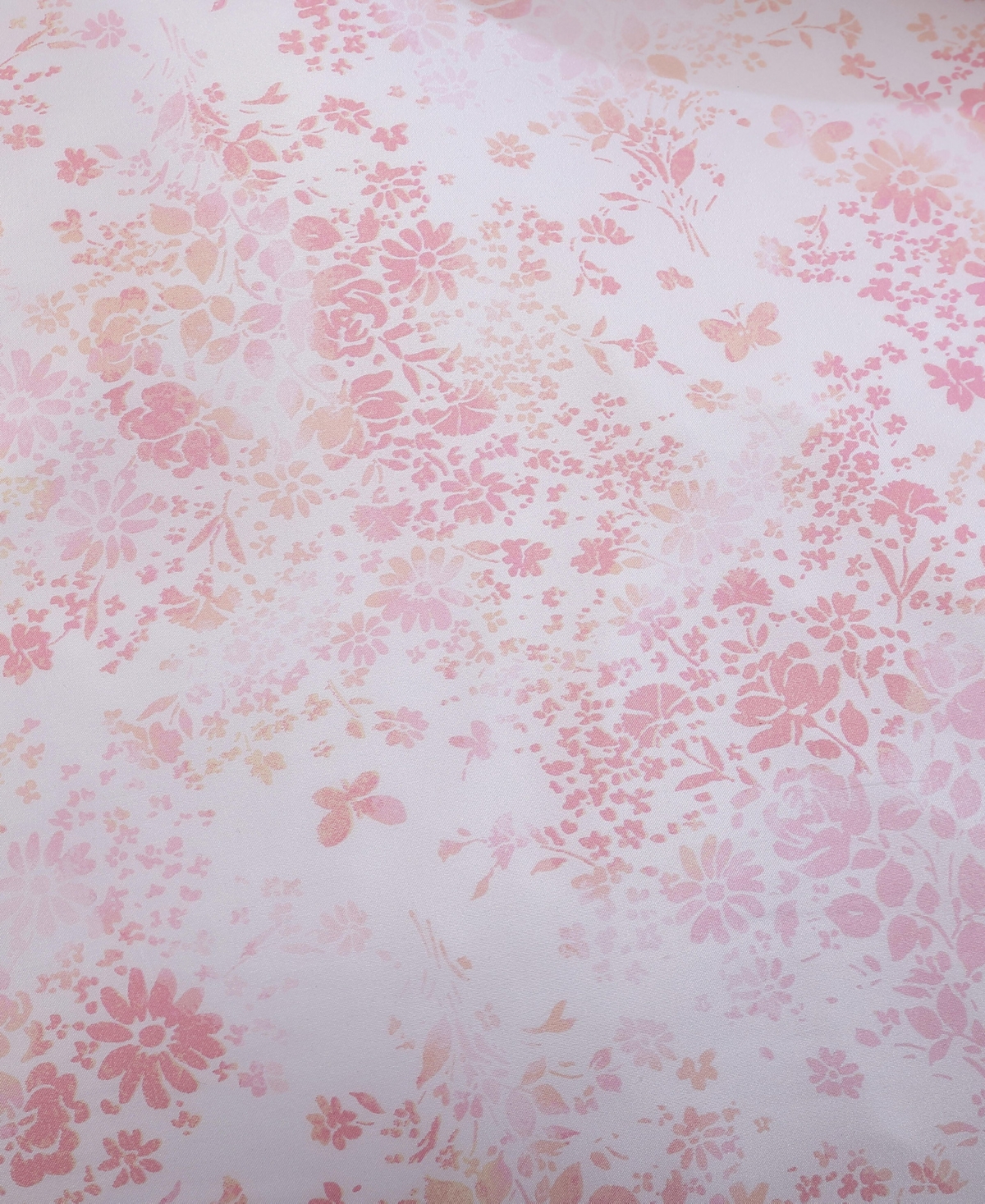 Betsey Johnson Butterfly Garden Satin 3 Piece Duvet Cover Set