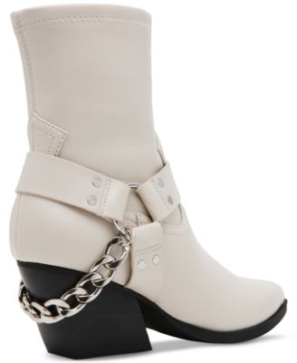 Women's Keeler Harness Moto Engineer Chain Heeled Boots