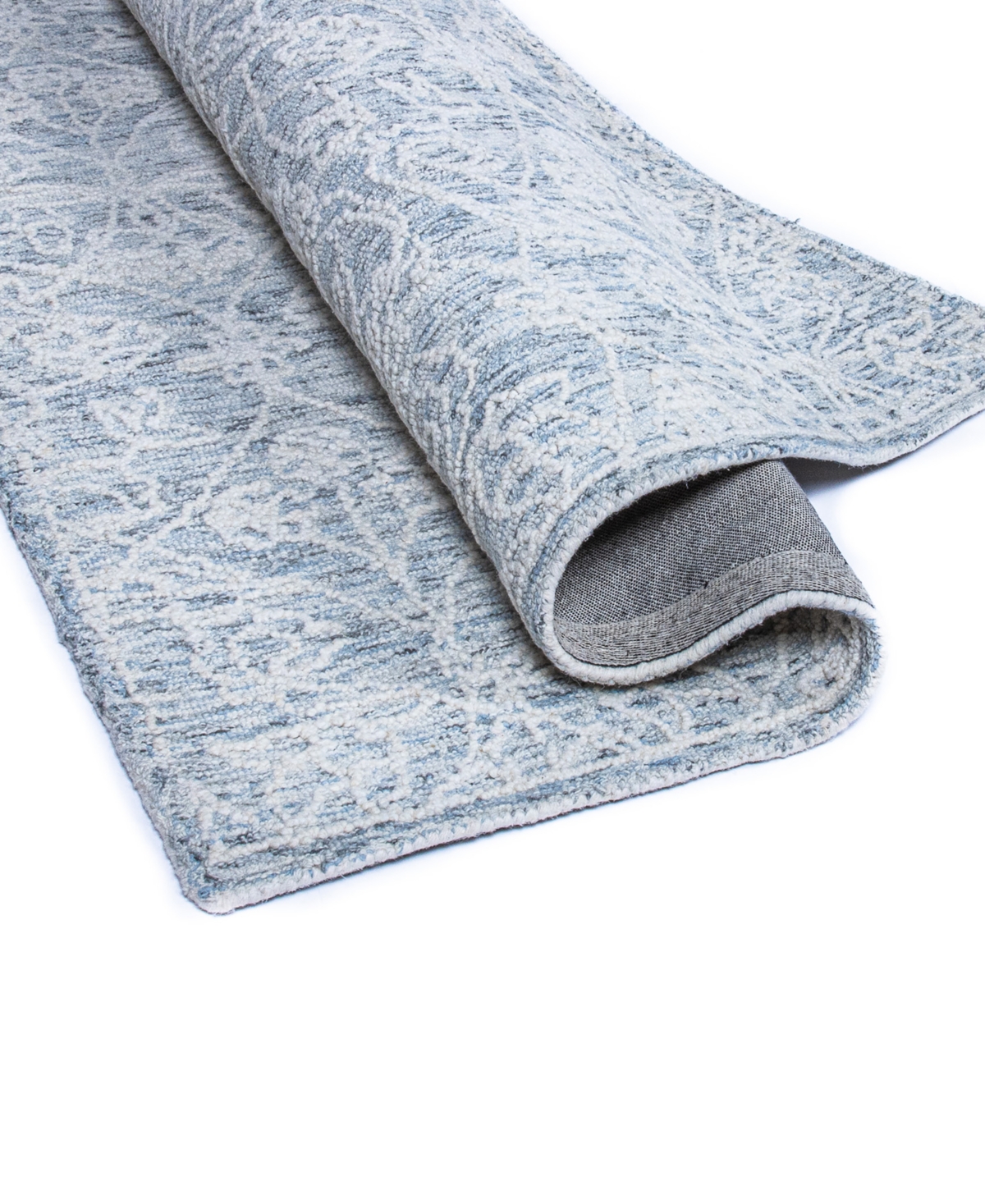 Bb Rugs Adige 2'6"x8' Runner Area Rug In Light Blue