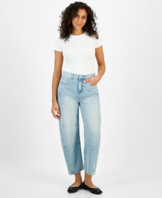 And Now This - Women's High-Rise Barrel-Leg Jeans