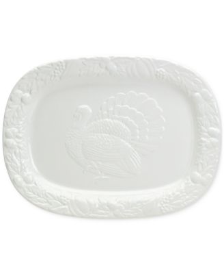 Tabletops Gallery - Ceramic Embossed Turkey Platter