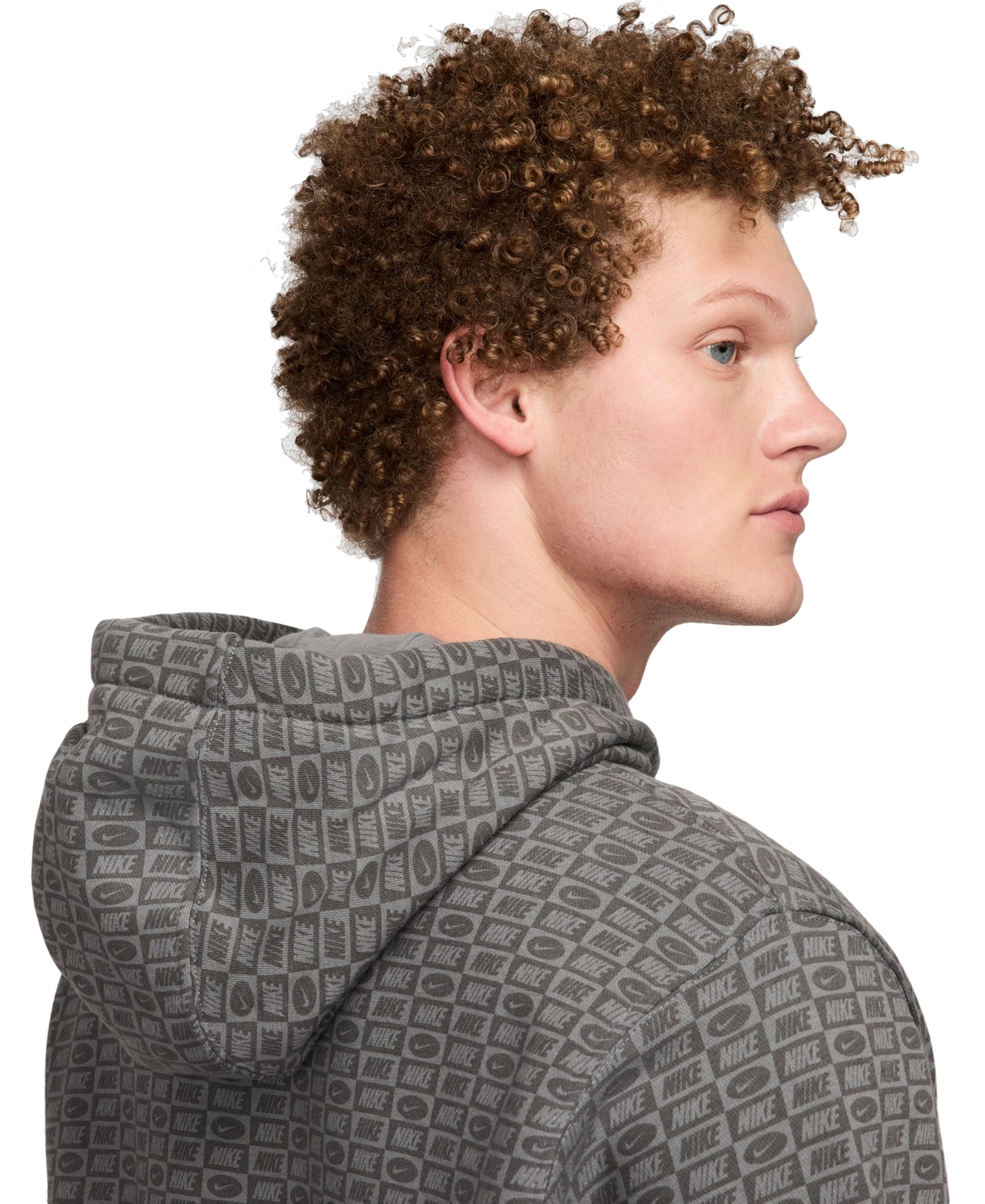 Nike Men's Sportswear Club Fleece All-Over Print Pullover Hoodie -smt
