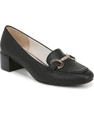 Bliss Slip On Block Heel Loafers