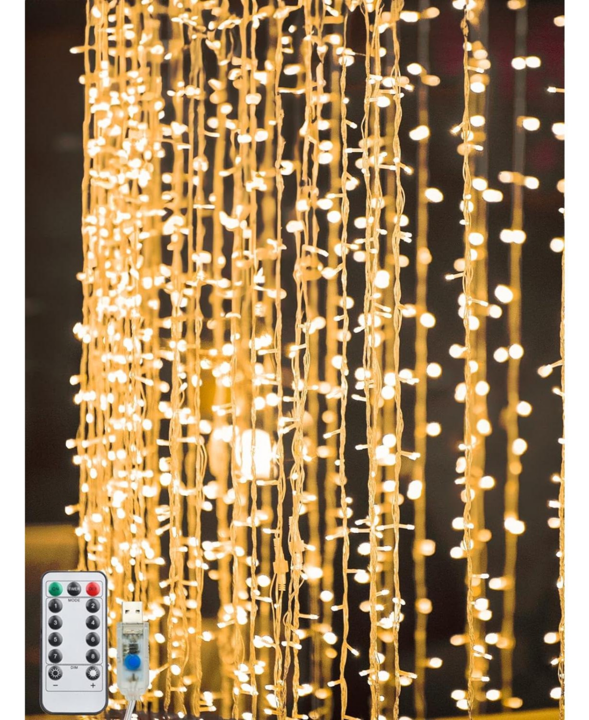 String Lights Halloween Christmas Decor - Warm white