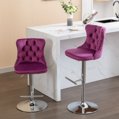 Hand-Crafted Bar Chair with Ergonomic Support and Durable Base