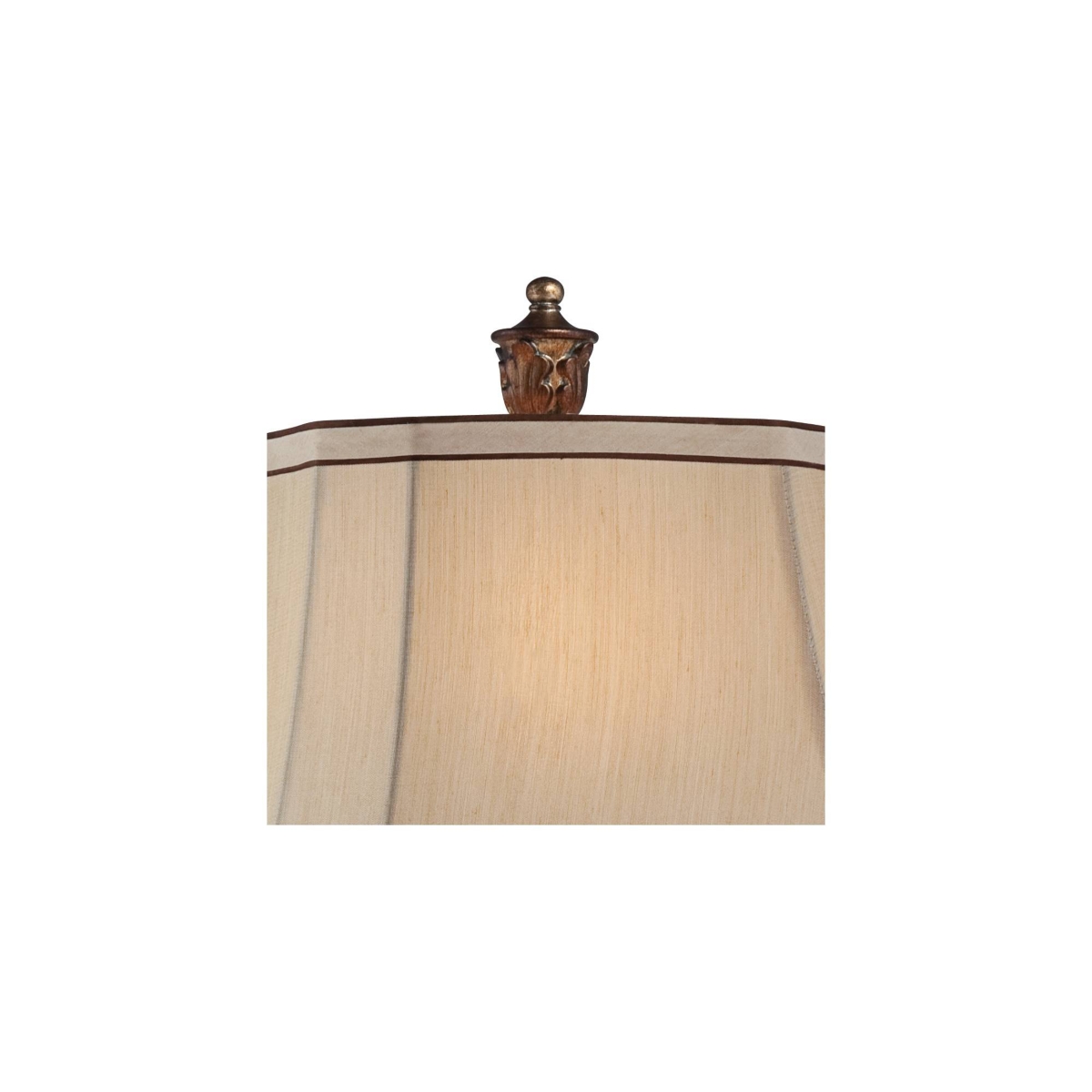 Regency Hill Traditional Style Table Lamp High Old Oak AntiquePetite Vase Beige Fabric Rectangular Shade Decor for Living Room Bedroom Hous