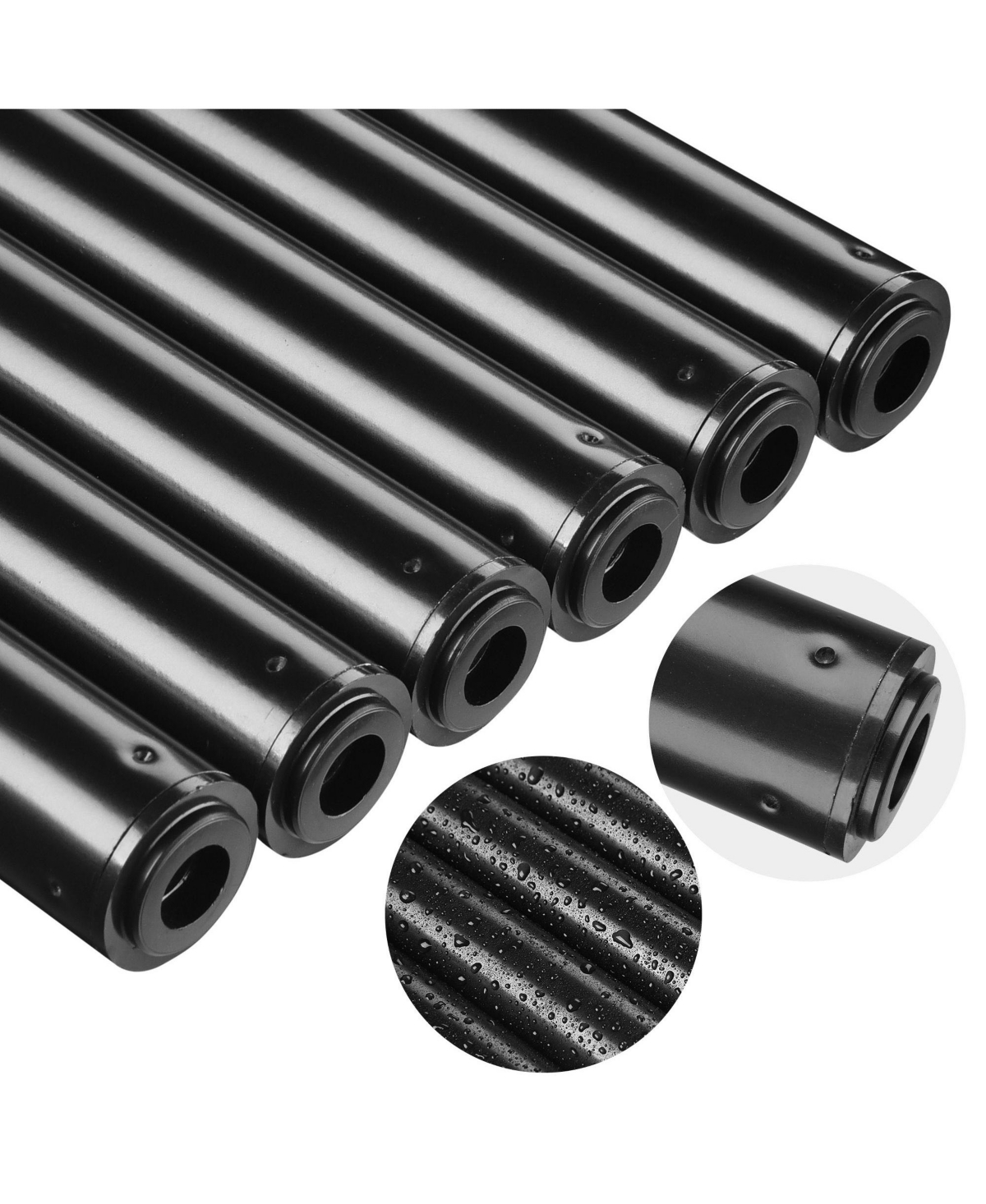 Yescom Ft String Light Pole Outdoor Metal Pole Aluminum Patio Backyard Party 4 Pack