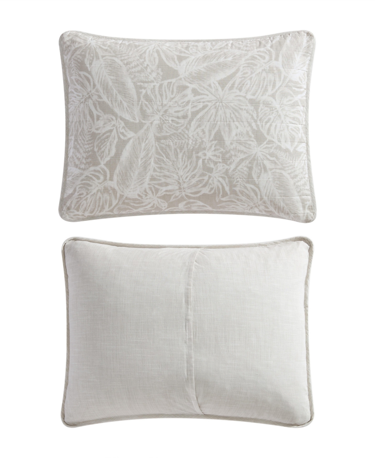 Tommy Bahama Home Ocean Deep Reversible 3 Piece Quilt Set, King In Beige