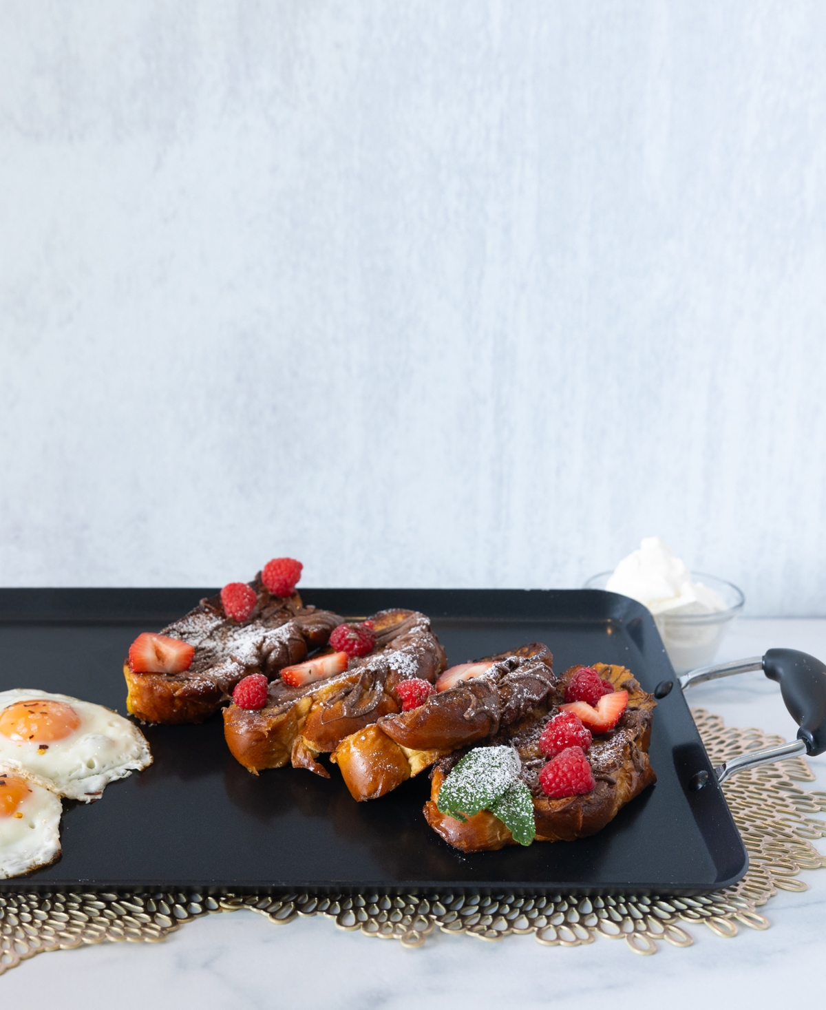 Sedona Kitchen Aluminum Nonstick 19" Double Burner Griddle In No Color