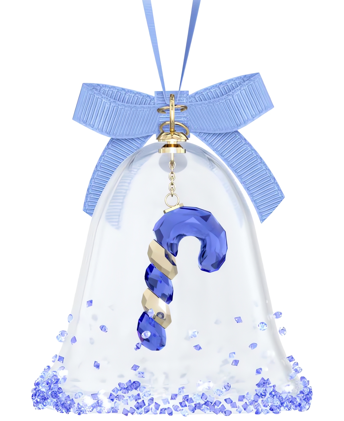 Swarovski Crystal Bell Candy Cane Hanging Ornament In No Color