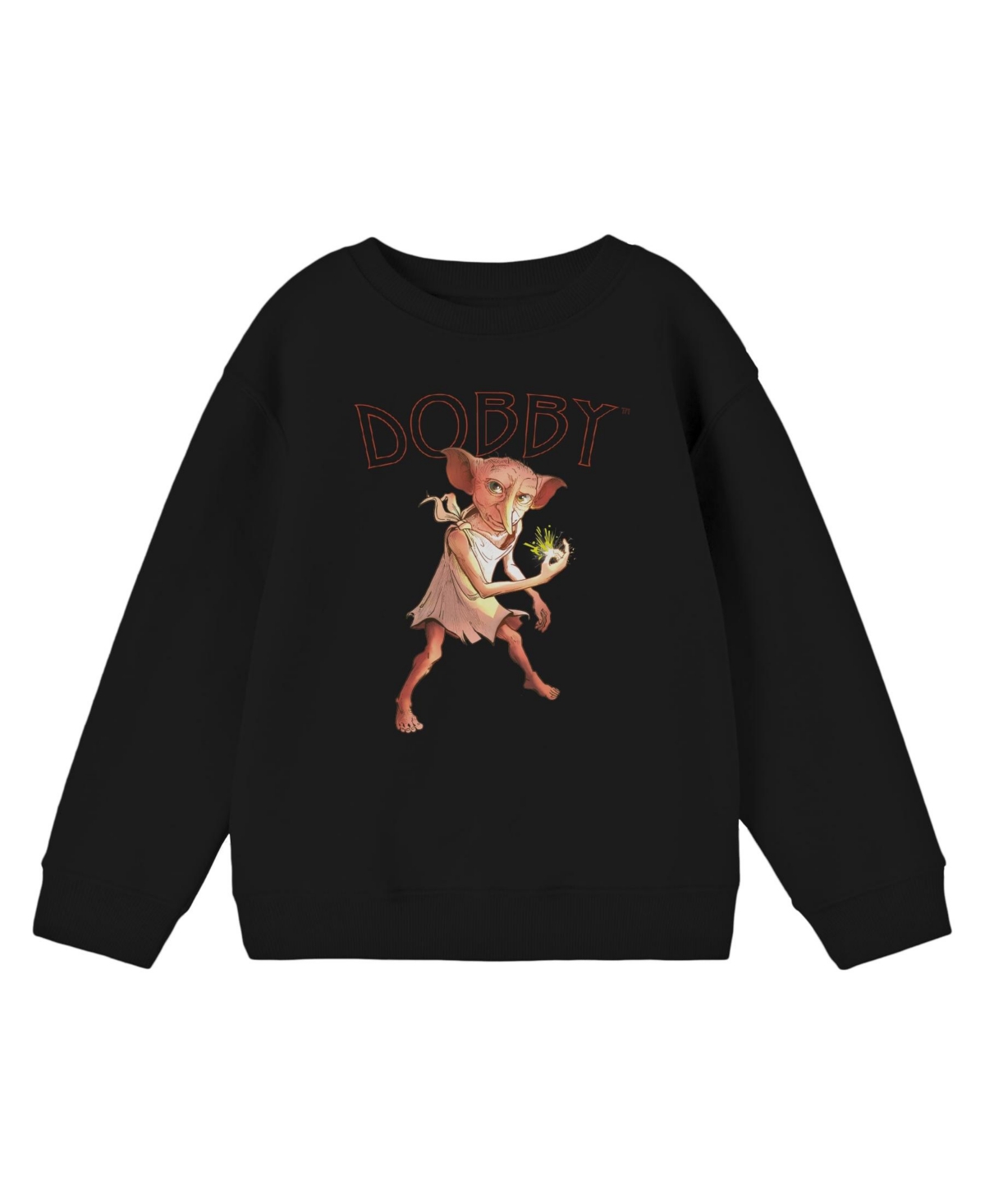 Harry Potter Boys Dobby Snap black Long Sleeve Shirt - Black