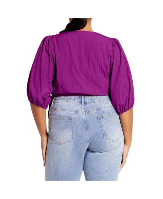 Plus Size Tie Kiki Top