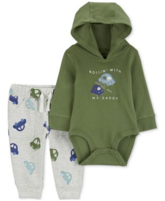 Carter's - Baby Boys Rollin' with My Daddy Bodysuit & Pants, 2 Piece Set