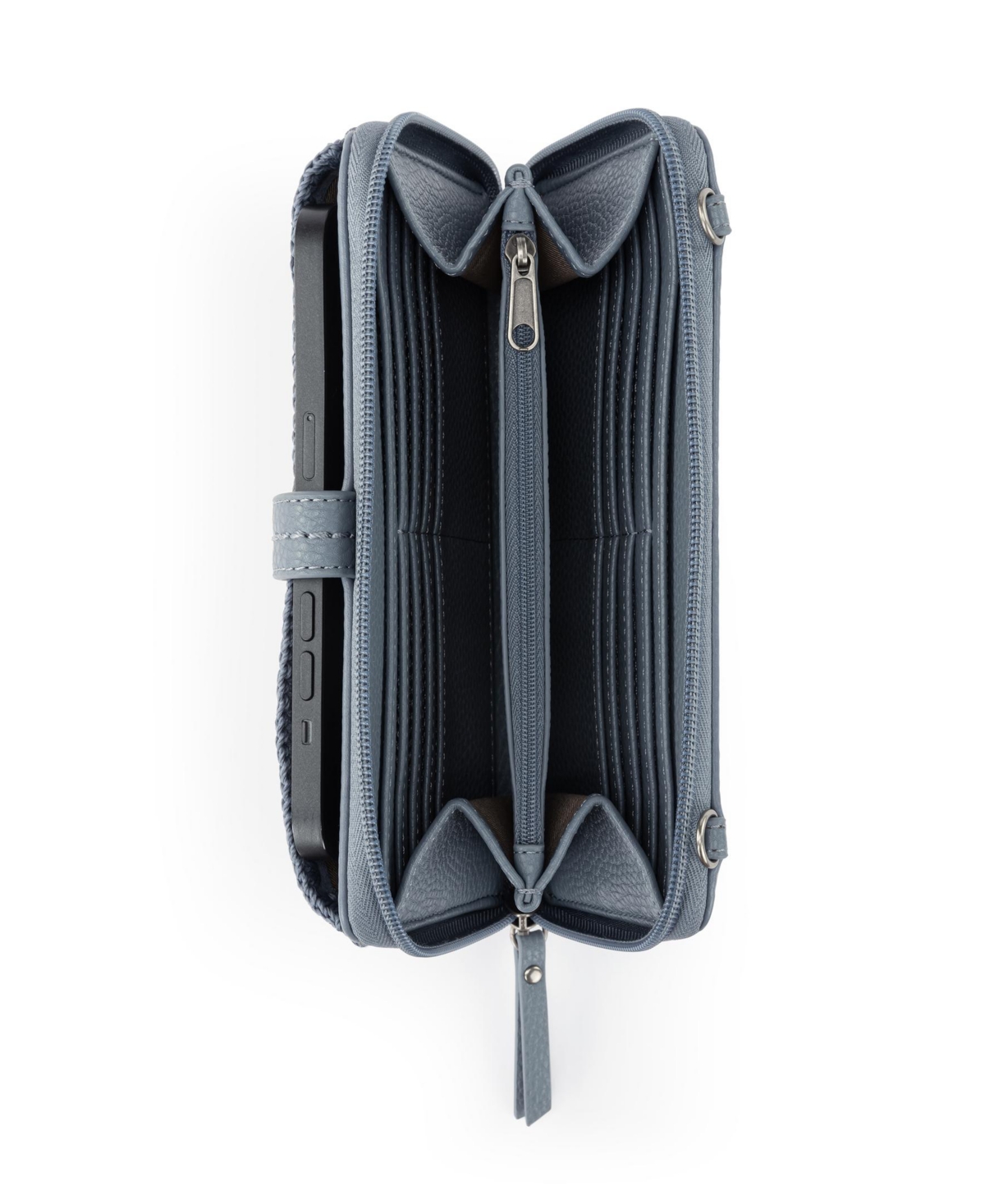 The Sak Iris Leather Convertible Crossbody Bag In Black Leaf Emboss 1