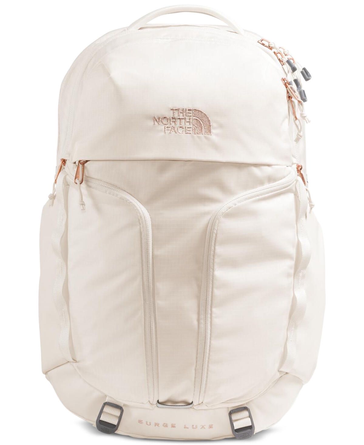 The North Face Women's Surge Luxe Metallic-accent Backpack In Gardenia White