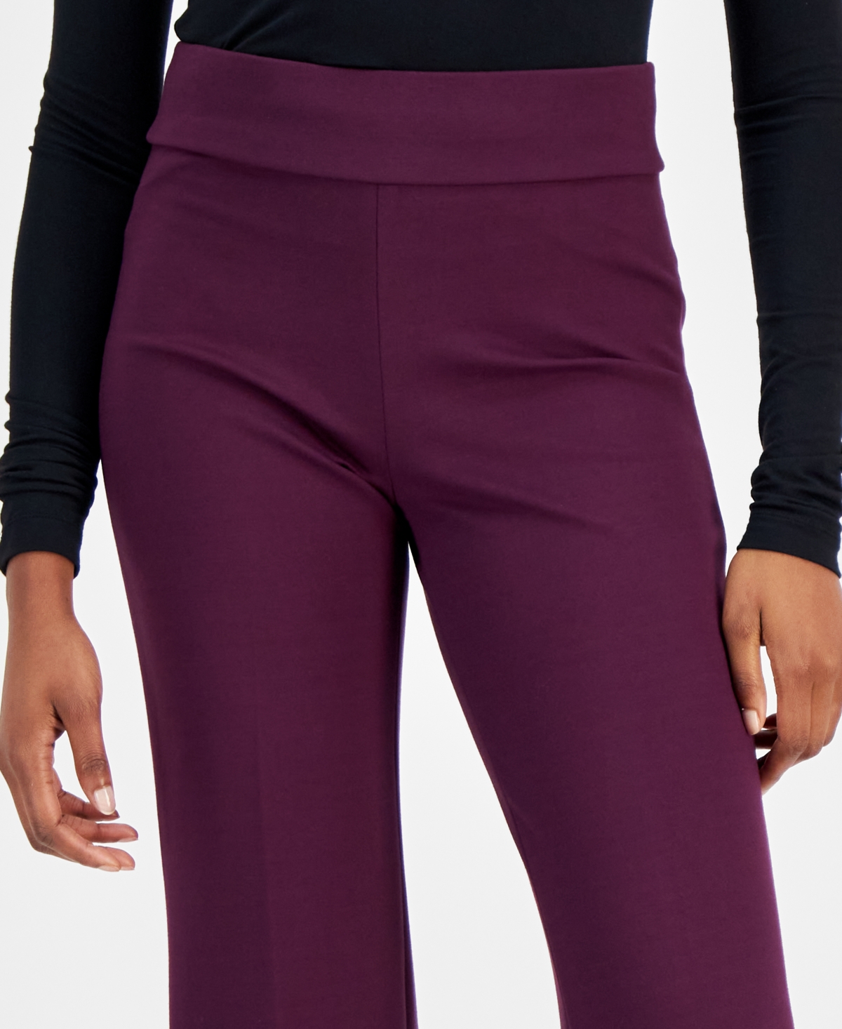 Anne Klein Women's Pull-On Wide-Leg Pants