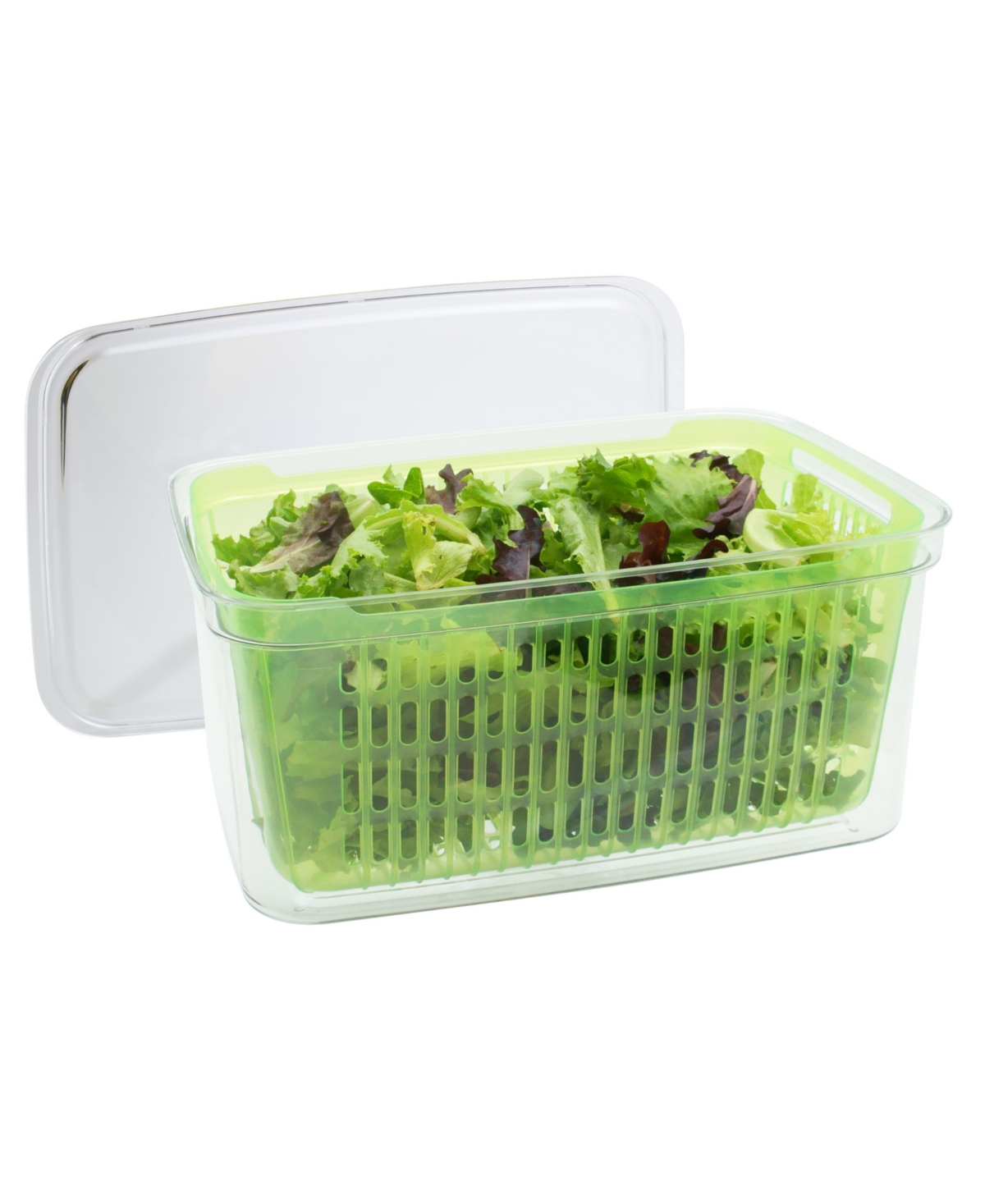 Oggi Store Fresh 12.25" X 8" X 6" Veggie Bin In Clear