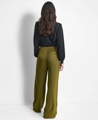 パンツ 90s DKNY chalk stripe double slacks パンツ 90s DKNY chalk stripe double slacks DKNY Womens