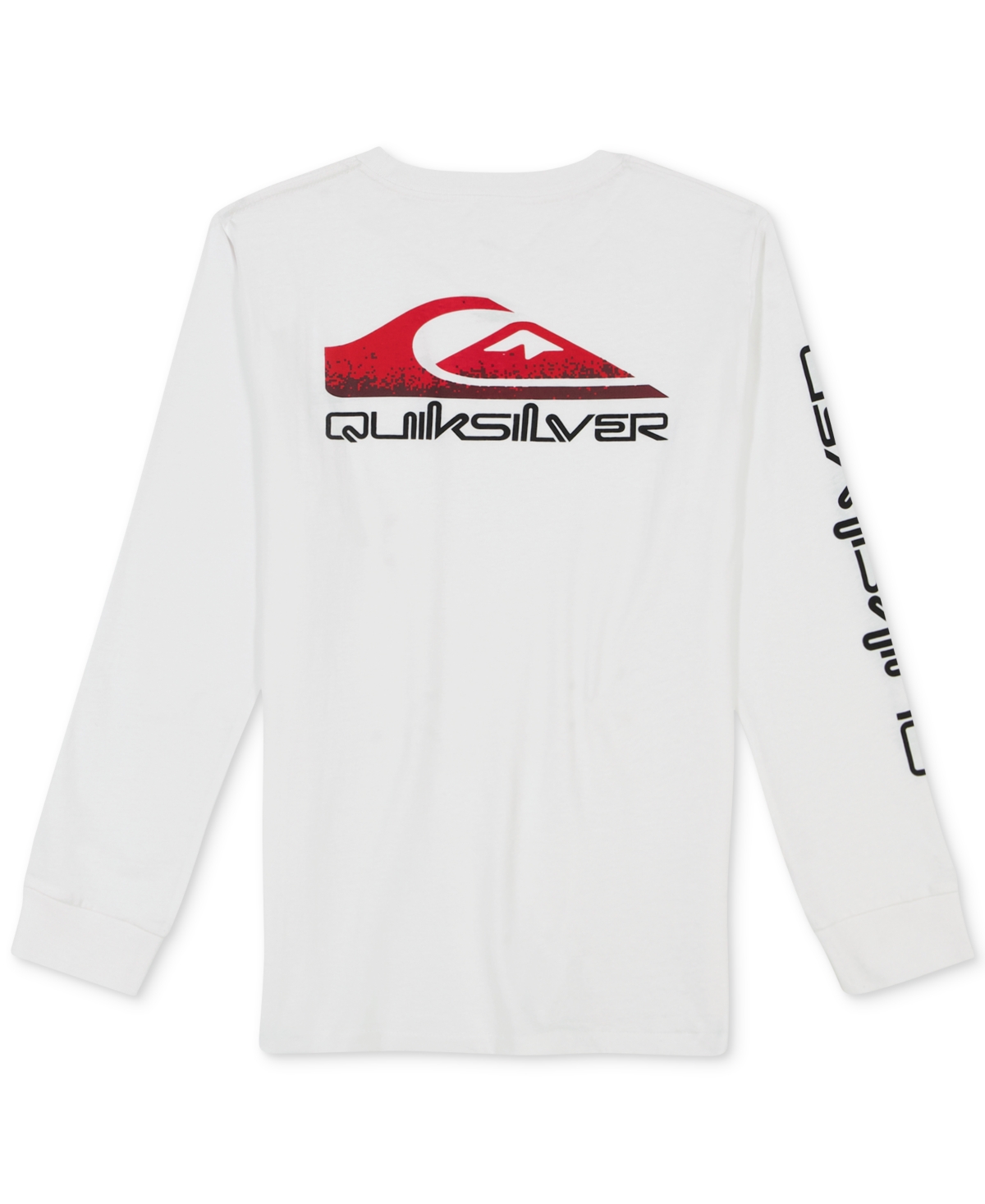 Quiksilver Big Boys Cotton Omni Logo Core Graphic Long-Sleeve T-Shirt