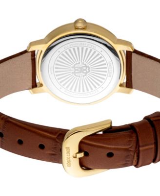 Women's Quartz Brown Leather Watch 30mm