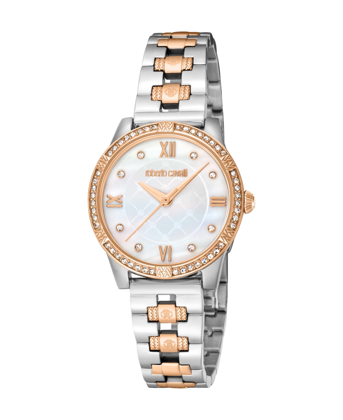 ROBERTO CAVALLI WOMEN'S QUARTZ TWO-TONE STAINLESS STEEL WATCH 30MM 