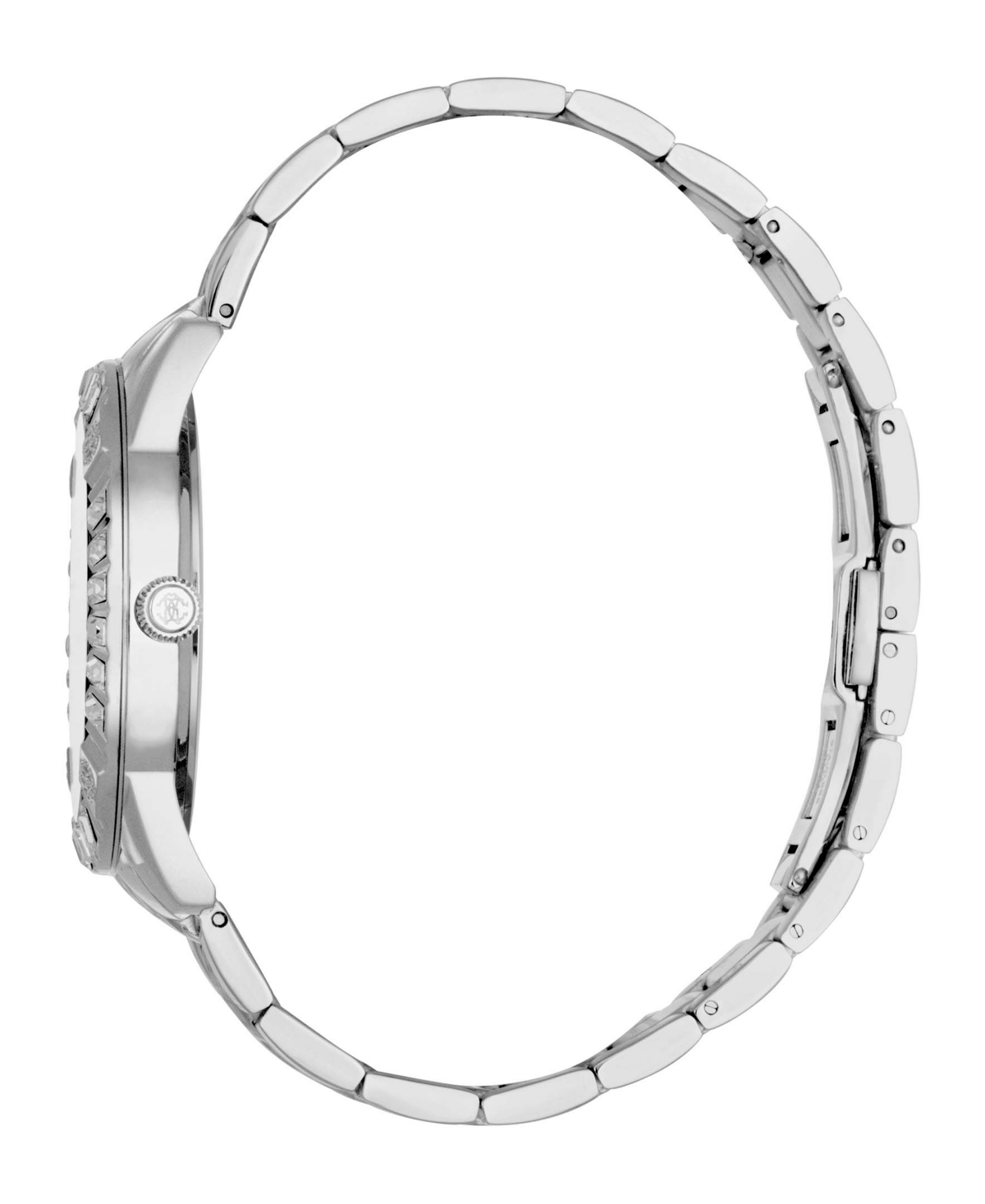 ROBERTO CAVALLI WOMEN'S QUARTZ SILVER-TONE STAINLESS STEEL WATCH 40MM 