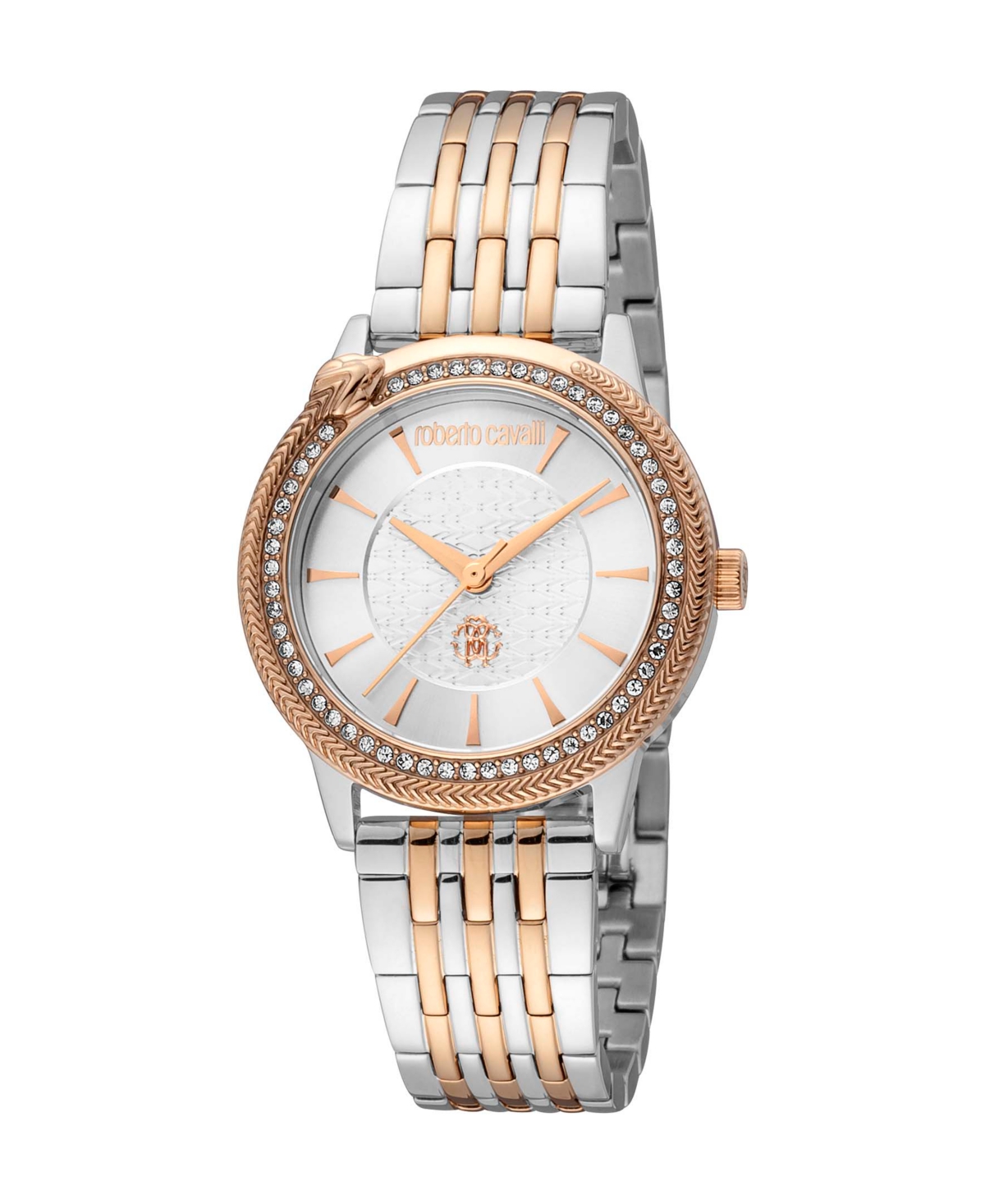 ROBERTO CAVALLI WOMEN'S QUARTZ TWO-TONE STAINLESS STEEL WATCH 32MM 