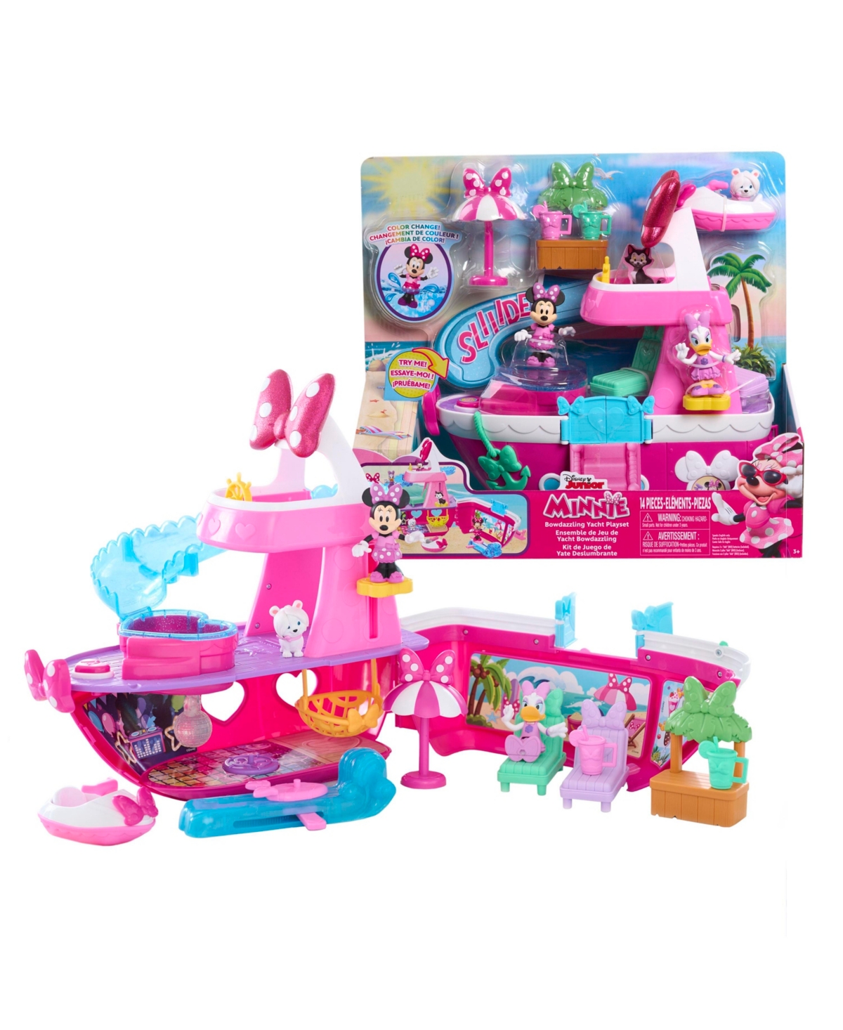 Inside Out 2 Disney Junior Minnie Mouse Bowdazzling Yacht Playset In No Color