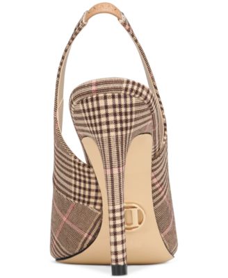 Women's Laura Luxurious Scallop Peep Toe Slingback Pumps