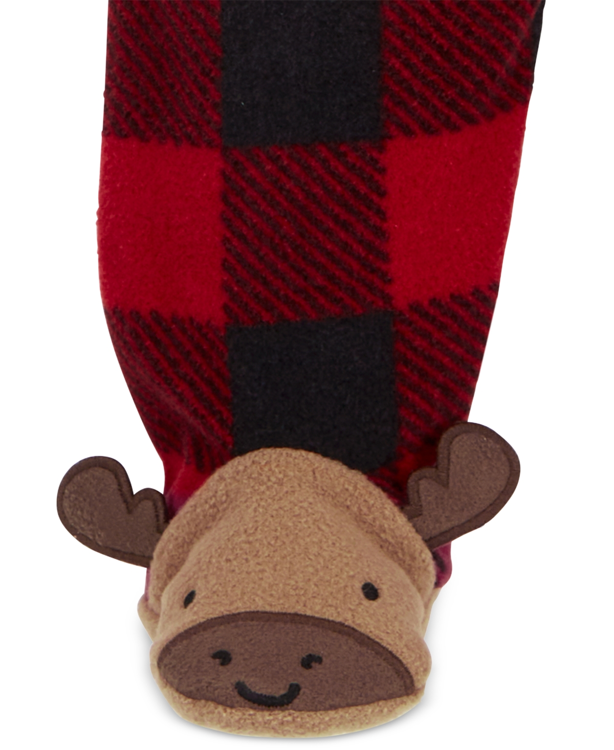 Carter's Baby One-Piece Plaid Fleece Zip-Up Sleep & Play Footed Pajamas -Black
