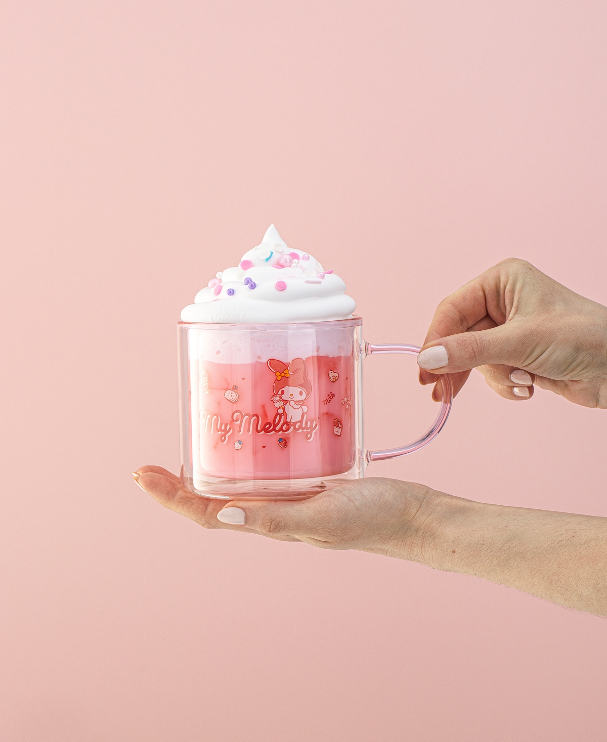 Shop Joyjolt Sanrio My Melody Double Wall Coffee Mug In Multi
