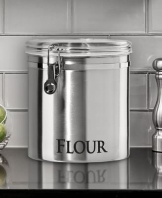 150 fl oz Jumbo Stainless Steel &amp;quot;Flour&amp;quot; Clamp Canister