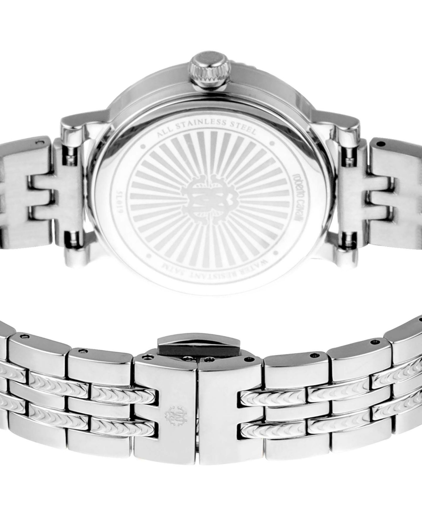 Женские часы Roberto Cavalli Quartz Silver Stainless Steel Bracelet Watch, цвет: Серебряный — фото 2