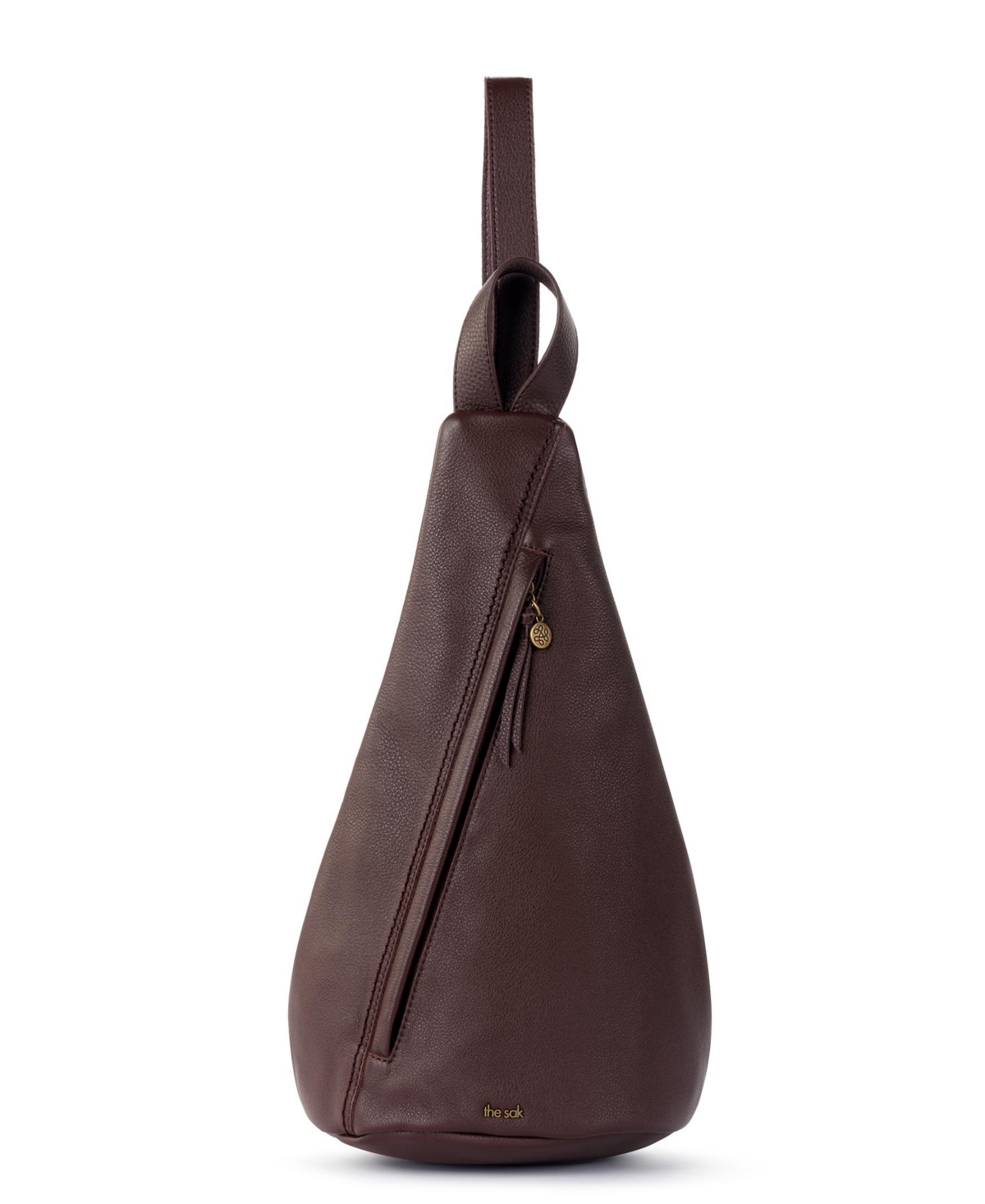 The Sak Women s Geo Sling Leather Backpack Stone Smart Closet