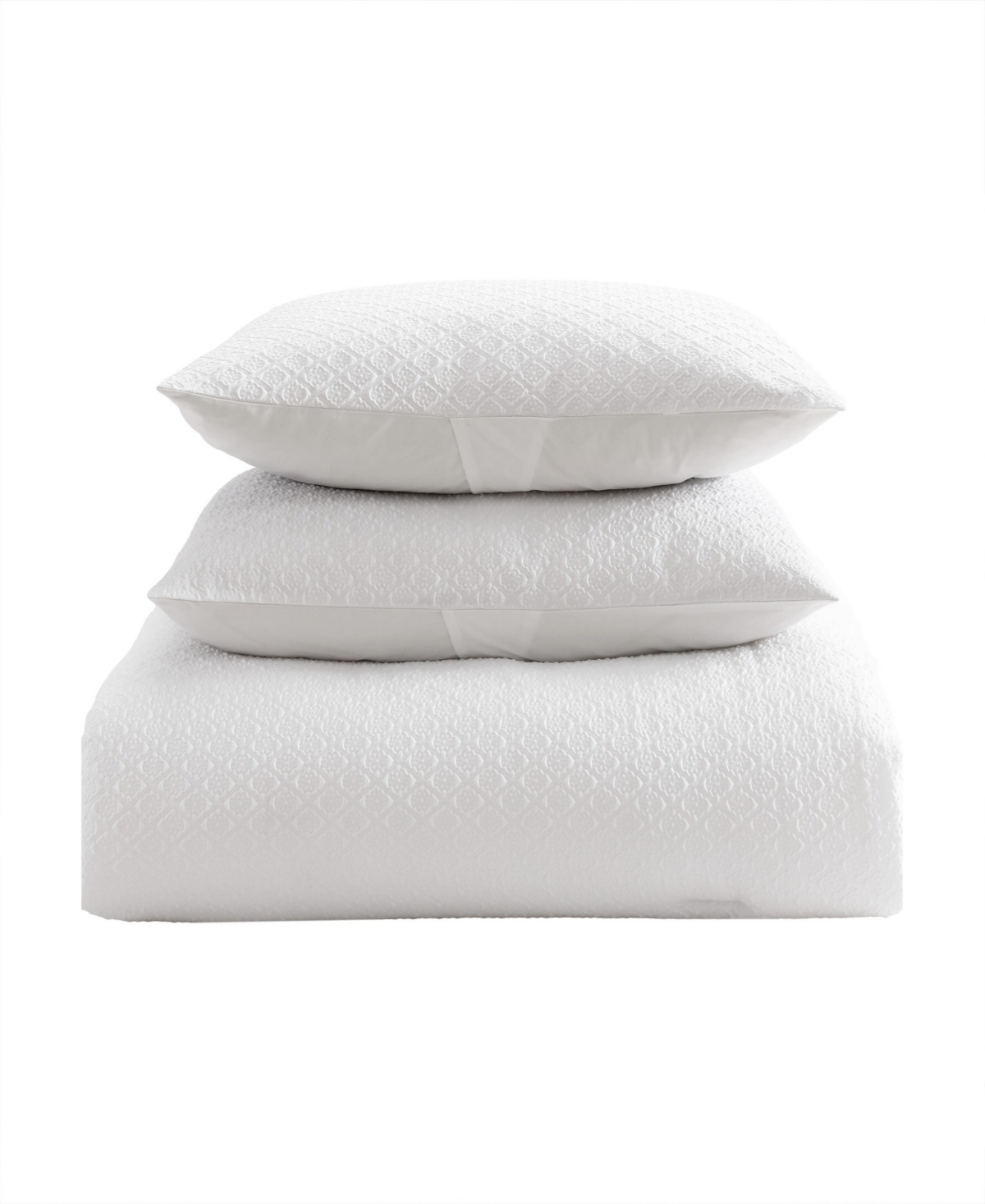 Laura Ashley Margaret 8 Piece Comforter Set, Queen In White