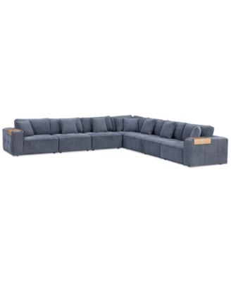CLOSEOUT! Nycolle 7-Pc. Modular Fabric L-Shape Sectional