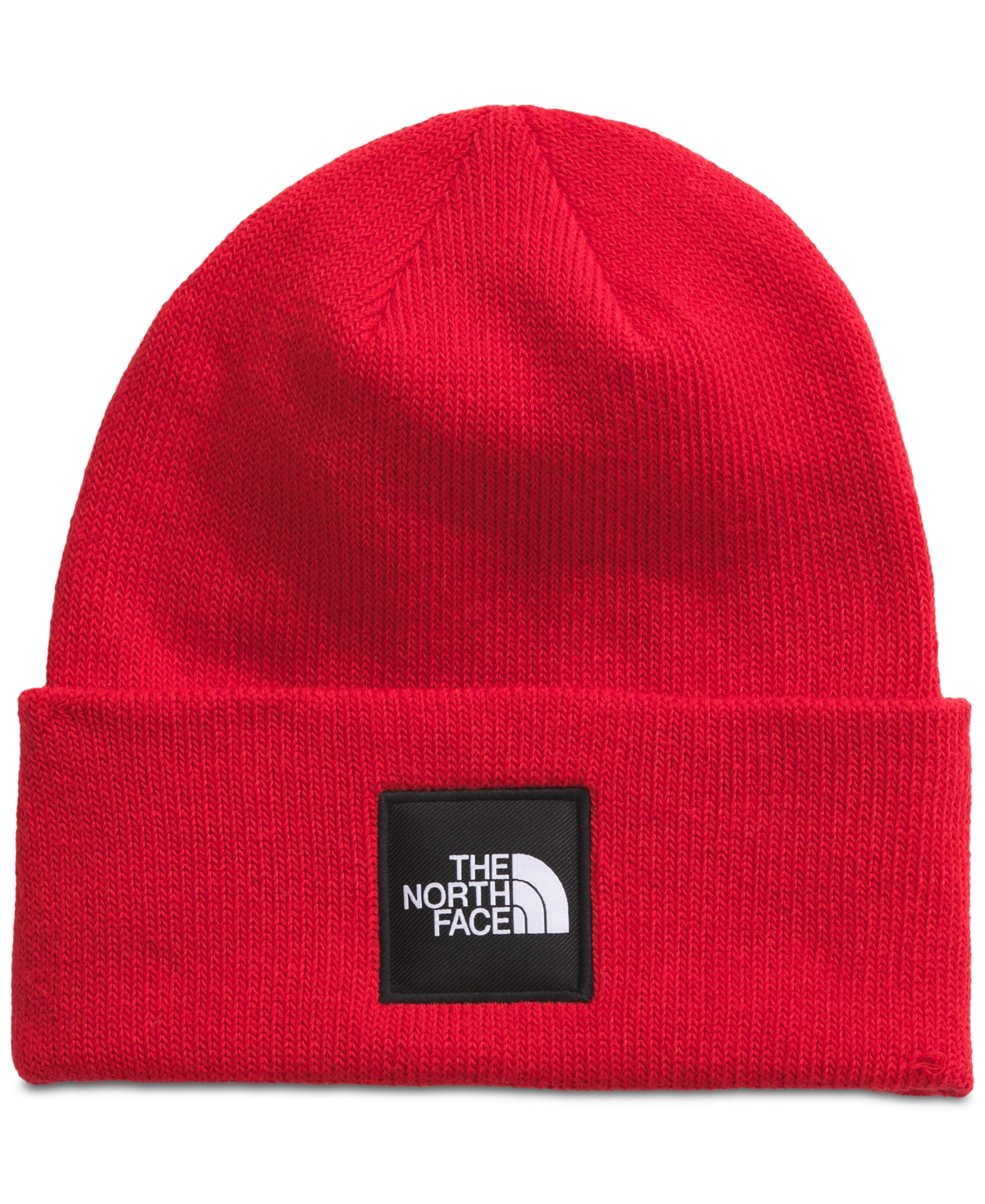 The North Face Men's Deep Fit Big Box Beanie In Tnf Red