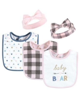 Soft Cotton Bib & Headwear Duo Set
